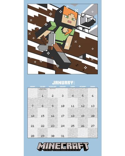 Стенен Календар Danilo 2019 - Minecraft - 2