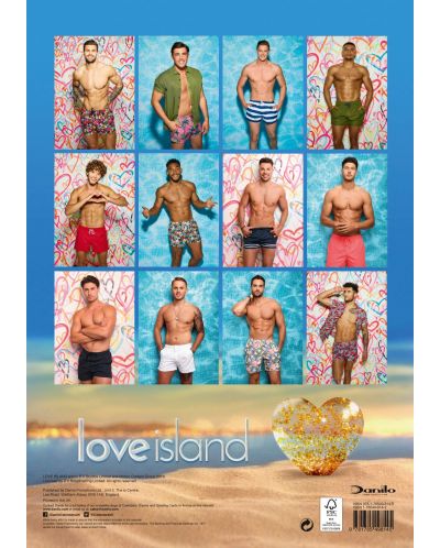 Стенен Календар Danilo 2019 - Love Island Boys - 4
