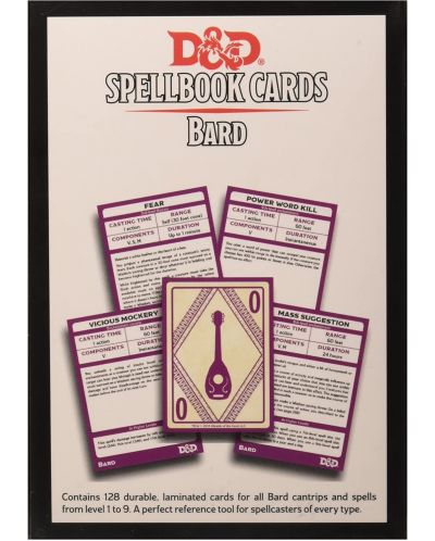 Допълнение към ролева игра Dungeons & Dragons - Spellbook Cards: Bard - 2