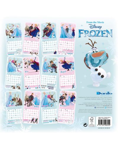 Стенен Календар Danilo 2019 - Disney Frozen Inc - 4