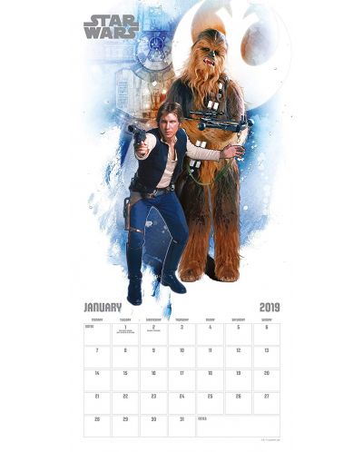 Стенен Календар Danilo 2019 - Star Wars Classic - 2