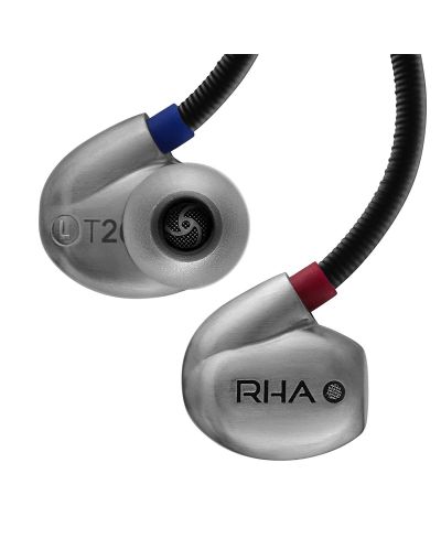 Слушалки с микрофон RHA - T20, Hi-Fi, сиви - 3