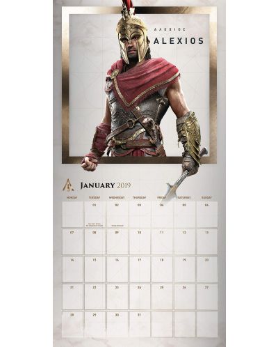 Стенен Календар Danilo 2019 - Assassin's Creed Game - 2