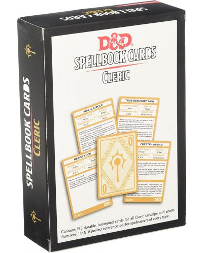 Допълнение към ролева игра Dungeons & Dragons - Spellbook Cards: Cleric - 2