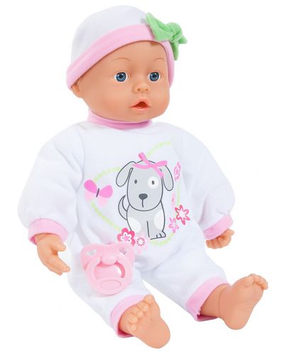 Кукла Bayer Baby First Words – с 24 звука и бяла дрешка - 2