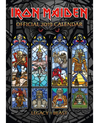 Стенен Календар Danilo 2019 - Iron Maiden - 1