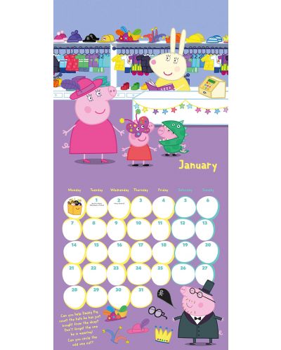 Стенен Календар Danilo 2019 - Peppa Pig - 2