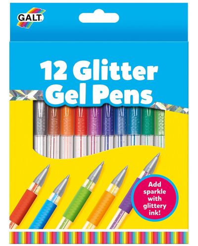 Комплект химикалки Galt – Блестящ гел, 12 цвята - 1