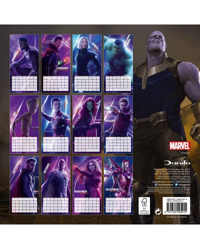 Стенен Календар Danilo 2019 - Avengers Infinity War - 4