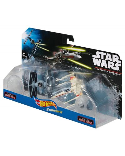 Комплект звездни кораби Mattel Hot Wheels Star Wars - Rogue One, Tie Fighter vs X-Wing - 4