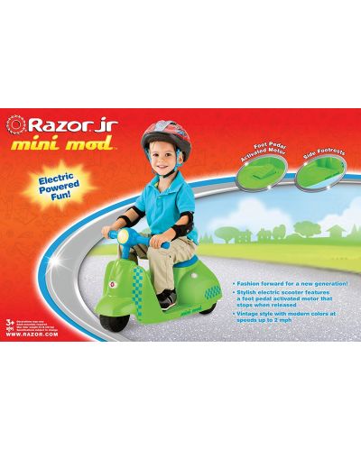 Детски електрически скутер Razor Jnr Mini Mod – Green - 8