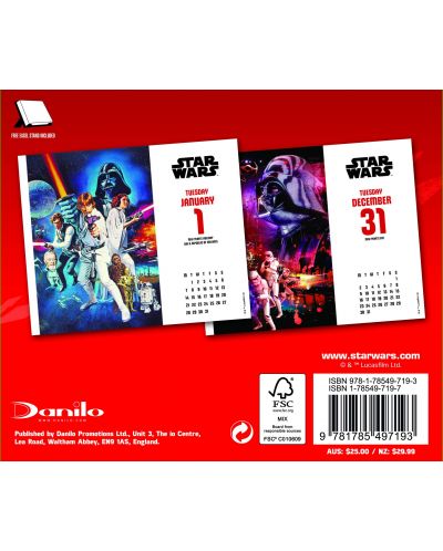 Настолен Календар Danilo 2019 - Star Wars - 4