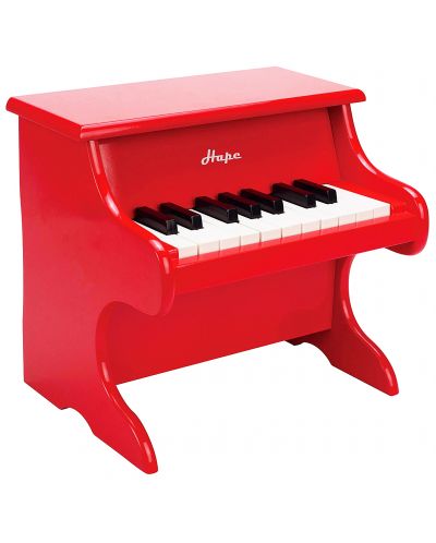 Детски музикален инструмент Hape - Пиано, червено, от дърво - 2