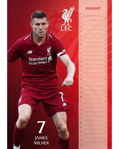 Стенен Календар Danilo 2019 - Liverpool - 2