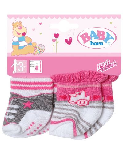Детски аксесоар Zapf Creation, Baby Born - Чорапки - 1