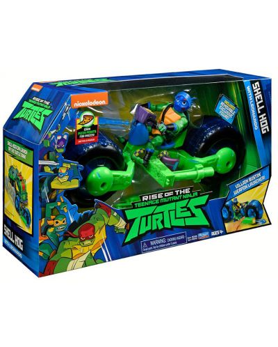 Детска играчка Nickelodeon - Мотор изстрелвачка с костенурка нинджа, асортимент - 1