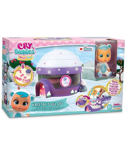 Комплект IMC Toys Cry Babies Magic Tears - Иглуто на Кристал, с плачеща кукла - 8