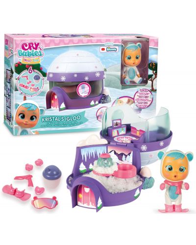 Комплект IMC Toys Cry Babies Magic Tears - Иглуто на Кристал, с плачеща кукла - 1