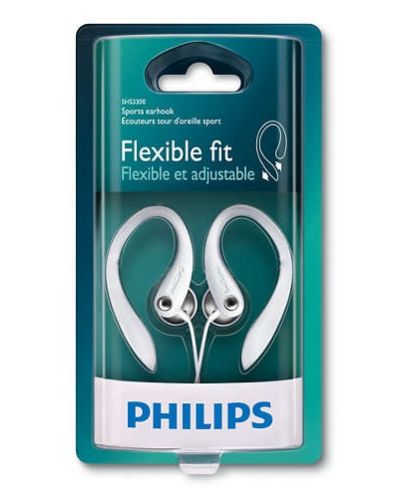 Слушалки Philips - Flexible Fit, бели - 3
