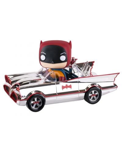 Фигура Funko Pop! Rides: 1966 Chrome Batman - Batmobile, #01 (Exclusive)
