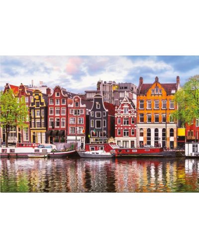 Пъзел Educa от 1000 части - Кривите къщи в Амстердам - 2