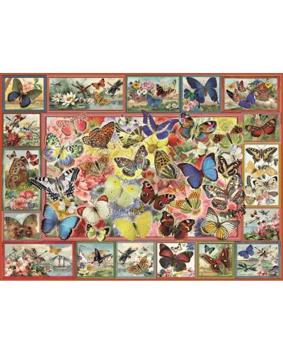 Пъзел Anatolian от 1000 части - Пеперуди, Барбара Бер - 2