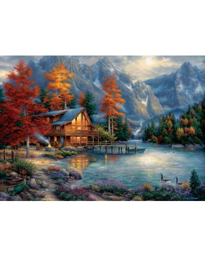 Пъзел Art Puzzle от 3000 части - Есенно отражение, Чък Пинсън - 2