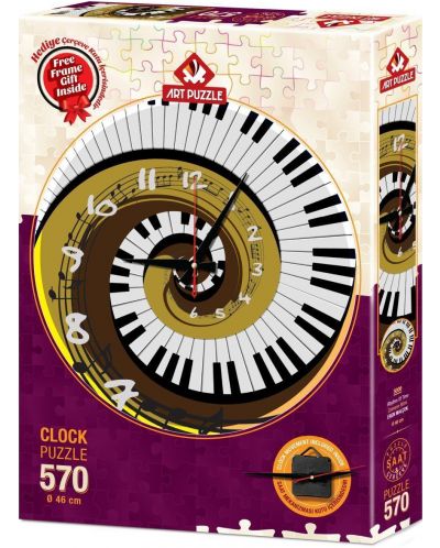 Пъзел-часовник Art Puzzle от 570 части - Ритъмът на времето - 1