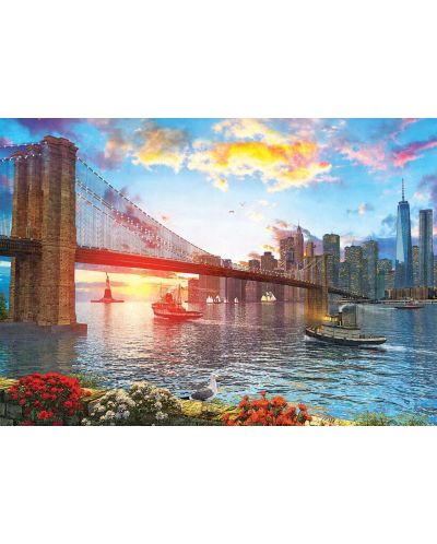 Пъзел Art Puzzle от 1000 части - Залез над Ню Йорк - 2