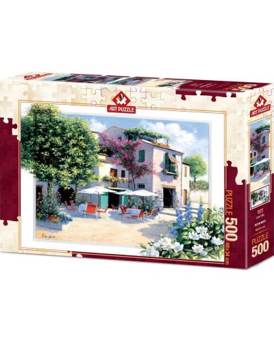 Пъзел Art Puzzle от 500 части - Кафе Вила, Питър Моц