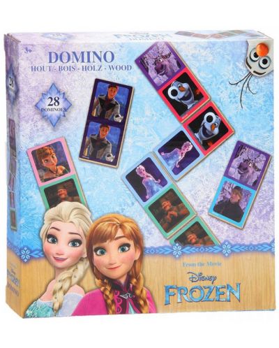 Детска игра Disney Frozen - Картинно домино, 28 части - 1