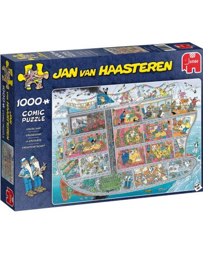 Пъзел Jumbo от 1000 части - Круизен кораб, Ян ван Хаастерен - 1