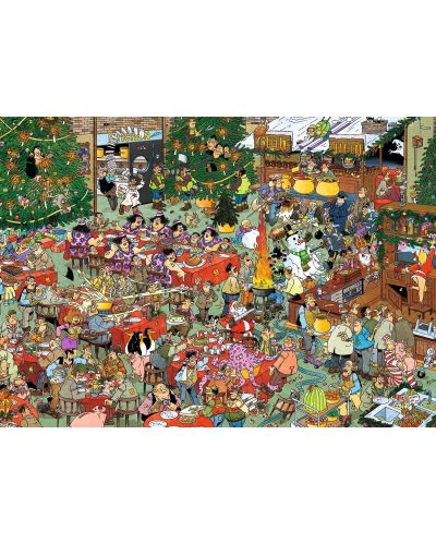 Пъзел Jumbo от 2 x 1000 части - Коледни подаръци, Ян ван Хаастерен - 2