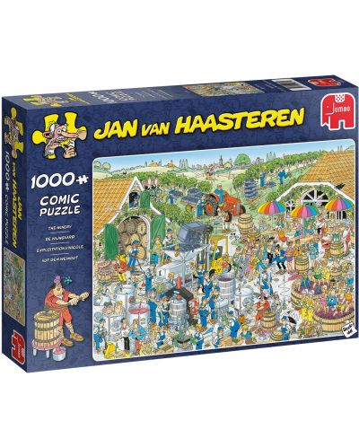 Пъзел Jumbo от 1000 части - Винарната, Ян ван Хаастерен - 1