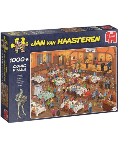 Пъзел Jumbo от 1000 части - Дартс, Ян ван Хаастерен - 1