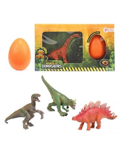 Комплект фигурки Toi Toys - Динозавър с яйце, асортимент - 1