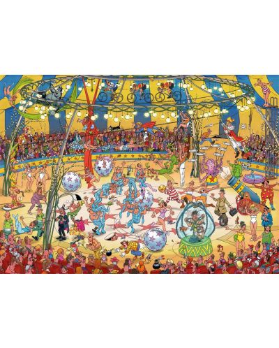 Пъзел Jumbo от 1000 части - Акробати в цирка, Ян ван Хаастерен - 2
