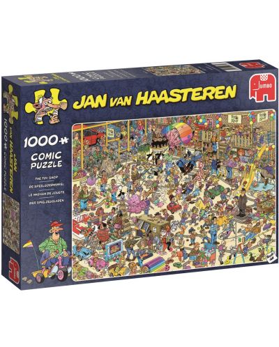 Пъзел Jumbo от 1000 части - Магазин за играчки, Ян ван Хаастерен - 1