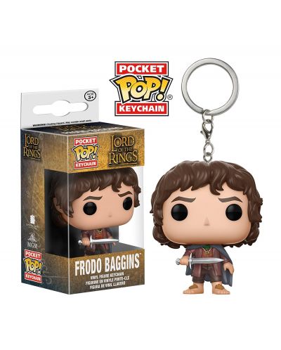Ключодържател Funko Pocket Pop! Lord of the Rings - Frodo Baggins, 4 cm - 3