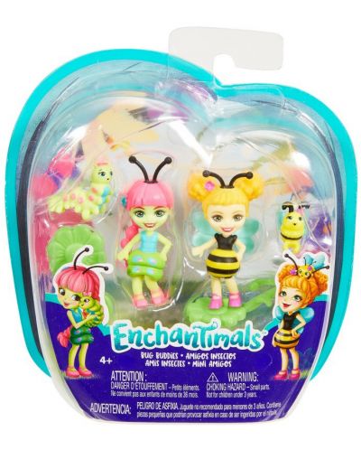 Кукличка с животинче Mattel Enchantimals - Bug Buddies, асортимент - 1