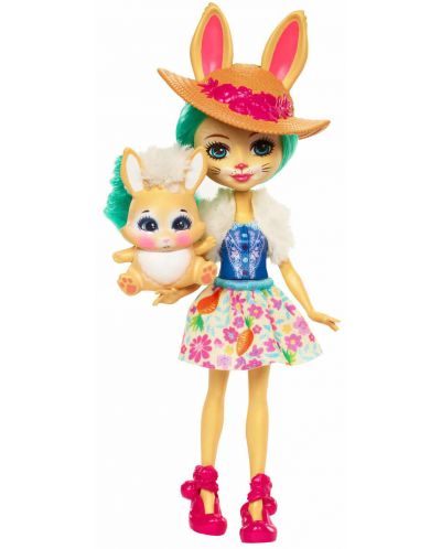 Игрален комплект Mattel Enchantimals - Магическата градина на Danessa Deer и Fluffy Bunny - 4
