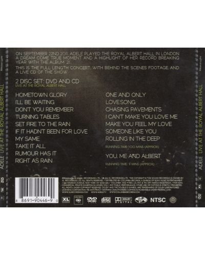 Adele - Live At The Royal Albert Hall (CD+DVD) - 2