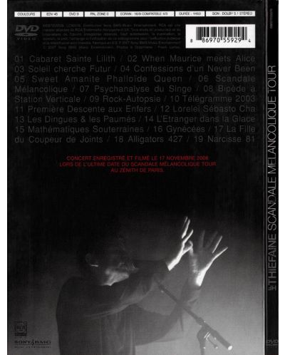 Hubert-Félix Thiéfaine - Scandale Mélancolique Tour - (DVD) - 2