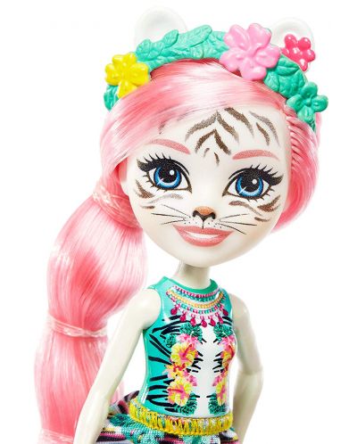 Кукличка с животниче Mattel Enchantimals - Tadley Tiger и Katy - 3