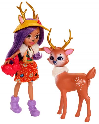 Игрален комплект Mattel Enchantimals - Магическата градина на Danessa Deer и Fluffy Bunny - 3