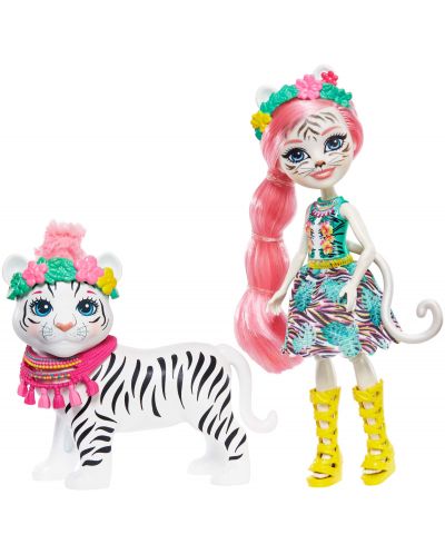 Кукличка с животниче Mattel Enchantimals - Tadley Tiger и Katy - 2