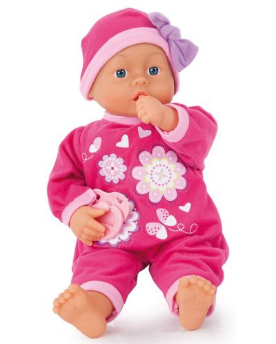 Кукла Bayer Baby First Words – с 24 звука и розова дрешка - 2