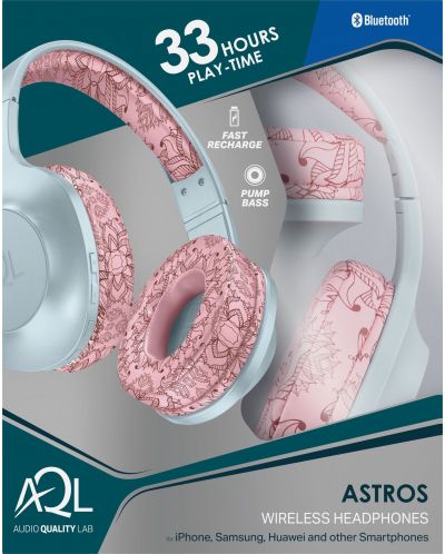 Безжични слушалки с микрофон AQL - Astros, Flower - 3