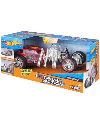 Детска играчка Toy State, Hot Wheels - Кола със звук и светлини за екстремни приключения, паяк - 2