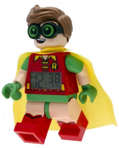 Настолен часовник Lego Wear - Batman Movie,  Robin, с будилник - 3